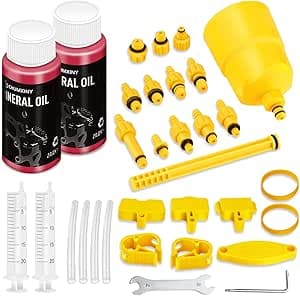 CHUMXINY Brake Bleed Kit for Shimano/TEKTRO/MAGURA Hydraulic Disc Brakes (120ml mineral oil)